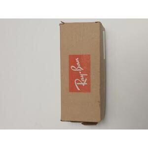 Ray-Ban Classic Rectangular Black Sunglasses with Brown Leather Case